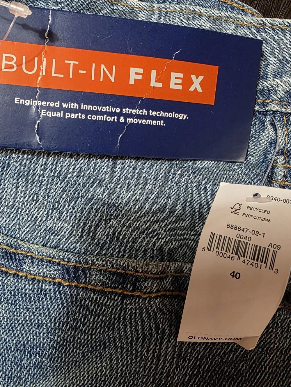 Old Navy - Mens - Cutoff Jean Shorts - Sz 40 - Slim
